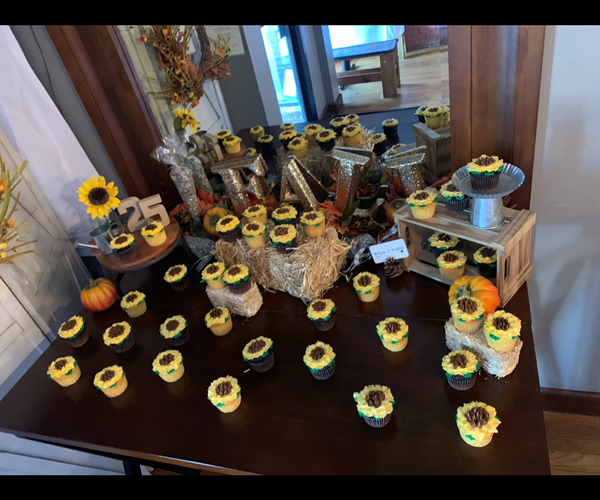Sunflower Themed 25th Birthday Party 